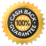 100% Cash Back guarantee badge